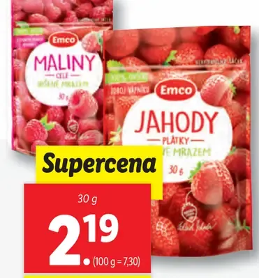 Emco Jahody/Maliny plátky sušené mrazom