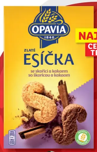 Opavia Zlaté Esíčka so škoricou