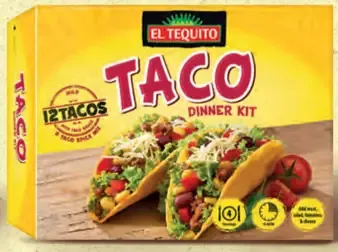 El Tequito Dinner taco