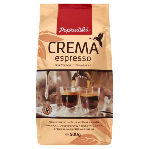 Popradská Crema Espresso zrnková káva