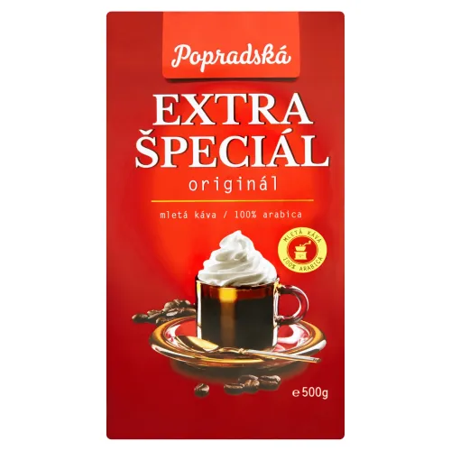 Popradská Extra špeciál pražená mletá káva