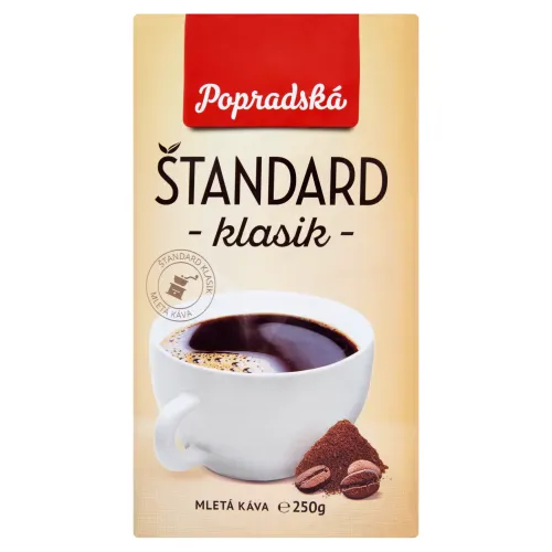 Popradská Štandard klasik mletá káva