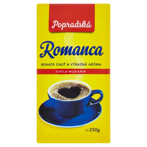 Popradská Romanca pražená mletá káva
