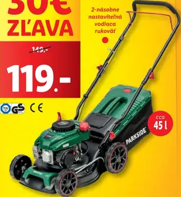 Parkside Benzínová kosačka na trávu