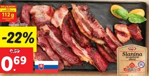 Údená slanina na grilovanie