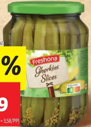 Freshona Nakladané uhorky krájané