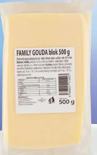 Family gouda 45 % blok