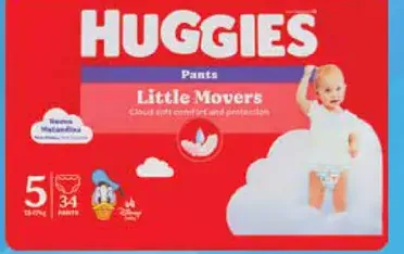 Huggies Little Movers plienkové nohavičky