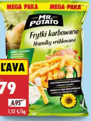 Zemiakové hranolky vrúbkované Mr. Potato