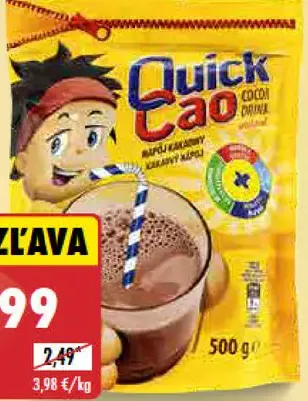 Quick Cao Nápoj kakaový instantný