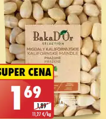 BakaD'Or Mandle blanšírované pražené