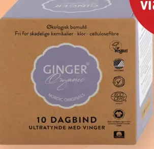 GINGER Organic hygienické vložky