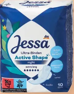 Jessa Active Shape night hygienické vložky