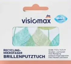 Visiomax utierka z mikrofázy na čistenie okuliarov