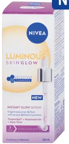 Nivea Luminous Skin Glow pleťové sérum