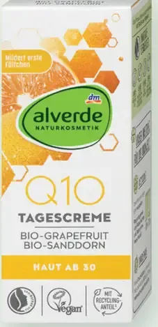 Alverde NATURKOSMETIK Q10 denný pleťový krém