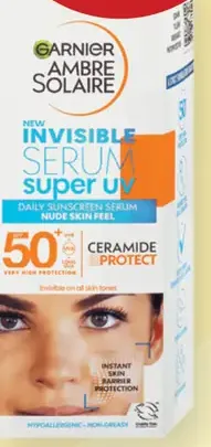 Garnier Ambre Solaire Invisible denný sérum proti UV žiareniu s OF 50+