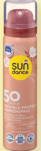 Sundance Invisible Protect fixačný sprej na make-up s OF 50