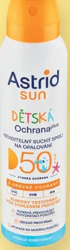 Astrid Sun detský sprej na opaľovanie s OF 50