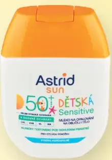 Astrid Sun Sensitive detské mlieko na opaľovanie v spreji OF 50+