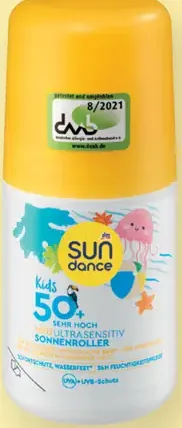Sundance Med Ultra Sensitive detský roll-on krém na opaľovanie s OF 50+