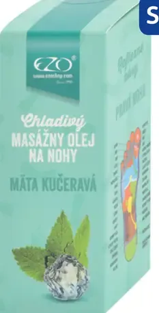 EZO MÄTA KUČERAVÁ chladivý masážny olej na nohy