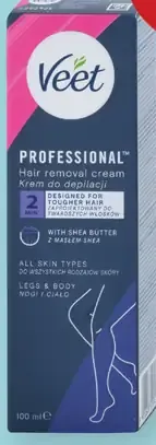 Veet Professional depilačný krém na nohy a telo