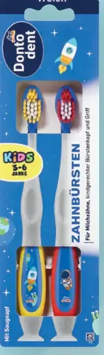 Dontodent detské zubné kefky 2 ks, viac farieb