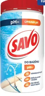 SAVO prípravok do bazéna na zníženie hodnoty pH
