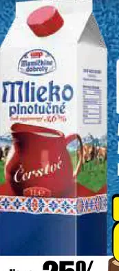Mamičkine dobroty Mlieko čerstvé plnotučné