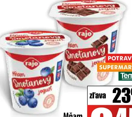Rajo Bezlaktózový smotanový jogurt