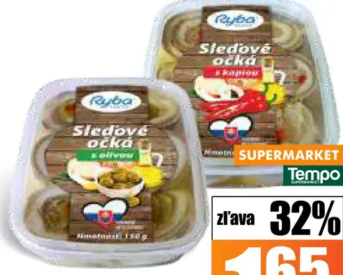 Ryba Žilina Sleďové očká 2 druhy