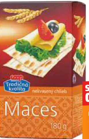 Tradičná kvalita Maces nekysnuté chleby