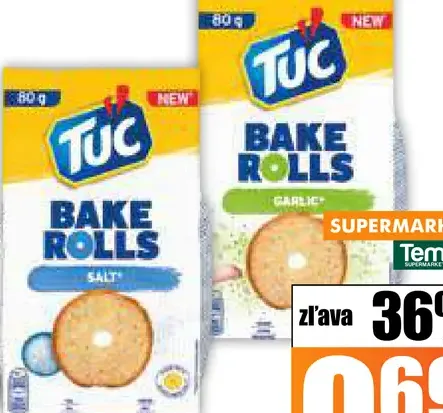 Tuc Bake Rolls Salt 2 druhy