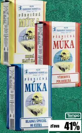 Pšeničná múka 3 druhy