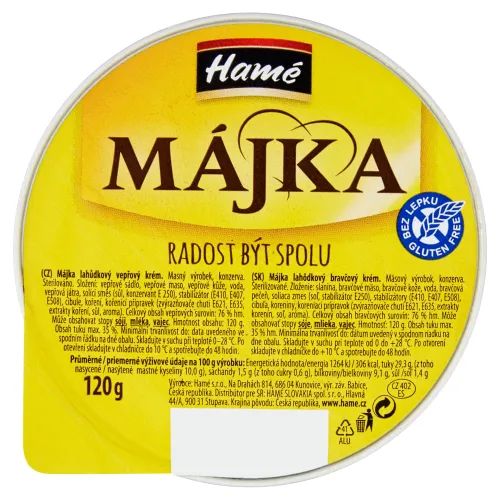 Hamé Májka Lahôdkový bravčový krém