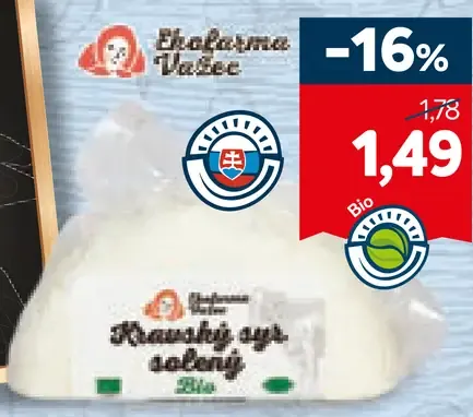 Ekofarma Važecké Bio kravský syr