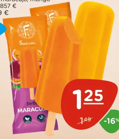 Frutisimo sorbet maracuja mango