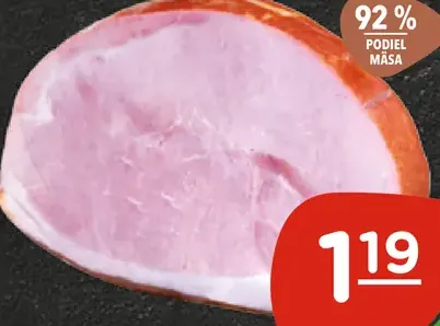 Kostelecké Uzeniny Poctivá šunka od kosti