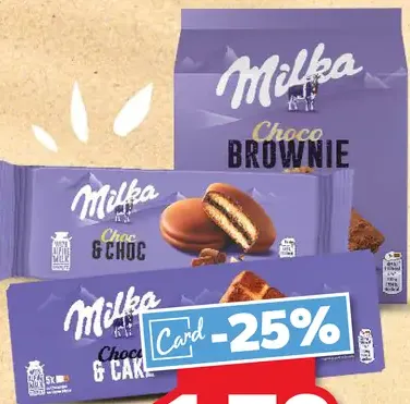 Milka Brownie or Cake & Choc