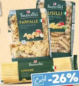 Favorit bezvaječné cestoviny Farfalle Linguine