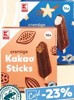 Cremige Kakao Sticks