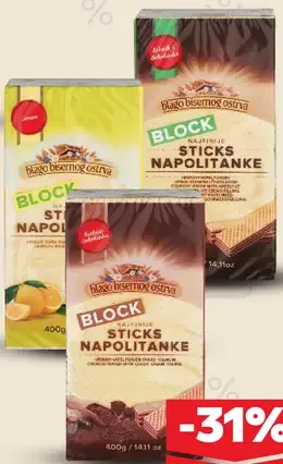 Block Sticks oblátky
