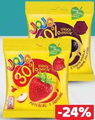 Jojo Želé cukríky Potešenie s jahodami