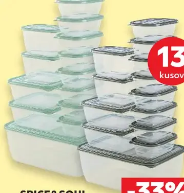 SPICE&SOUL Dózy na potraviny plast