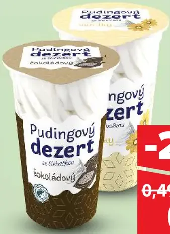 Englanka Pudingový dezert so šľahačkou