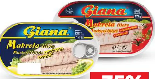 Giana Filety z makrely v paradajke