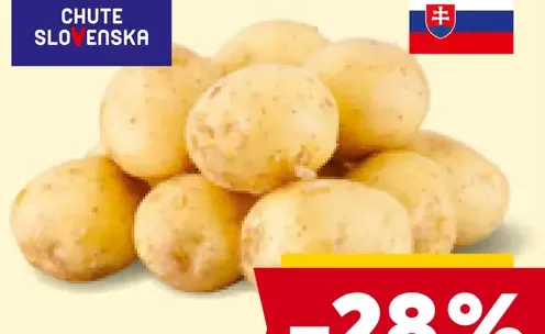 Chute Slovenska zemiaky skoré, prané