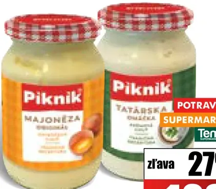 Piknik Majonéza Originál a Tatárska omáčka