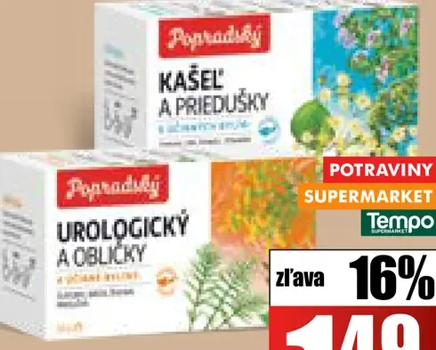 Popradský bylinný čaj 2 druhy